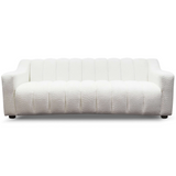 English Elm Ashcroft Furniture - Marcus  Luxury Tight Back Cream Boucle Couch