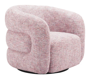 Zuo Modern Refine Swivel Chair - Elegant Pink Tweed Design For Hospitality, Durable Fabric & Modern Style Pink 100% Polyester,Plywood,Steel 110846-zuo-modern
