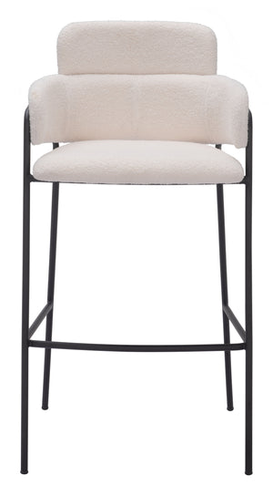 Marcel Barstool - Set of 2 Cream 109667 Zuo Modern