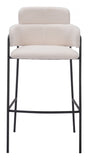 Marcel Barstool - Set of 2 Cream 109667 Zuo Modern