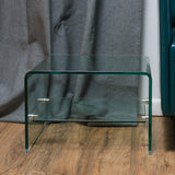 Christopher Knight Home® - Noble House - - Coffee Table 12Mm Tempered Bent Glass ,6Mm Shelf Glass