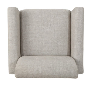 English Elm Christopher Knight Home® - CLUB Vintage-Inspired Fabric Club Chair with Nailhead Trim & Scroll Arms, Birch Legs, Contemporary Comfort Beige 31.5 L x 27.75 W x 18.5 H 60848.00BEI