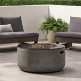 Christopher Knight Home® Noble House Adio 31" Circle Mgo Fire Pit - 50,000 Btu