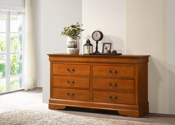 English Elm Louisphillipe G02160-D Oak Dresser - Timeless Elegance With Durable Design & Spacious Storage Solutions B078107850