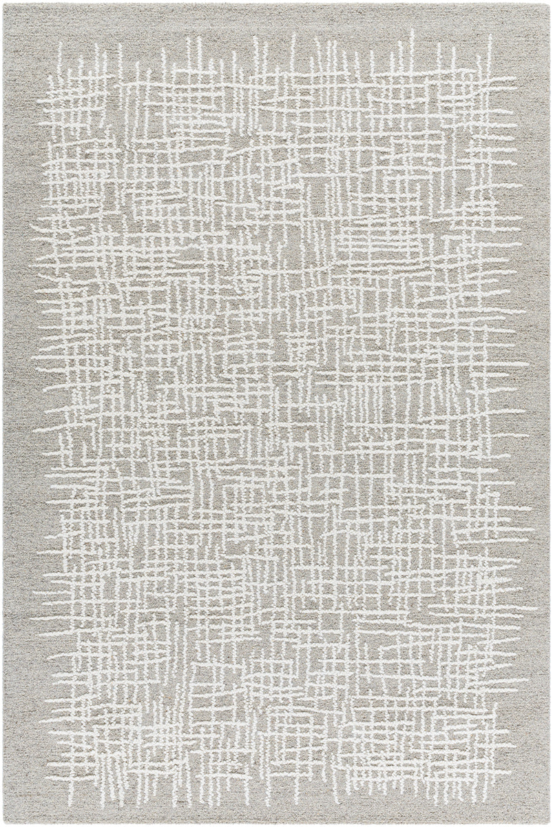 Falcao FAC-2300 8' x 10' Handmade Rug FAC2300-810  Light Silver, Sterling Grey, Silver, Ash, Metallic - Silver Surya