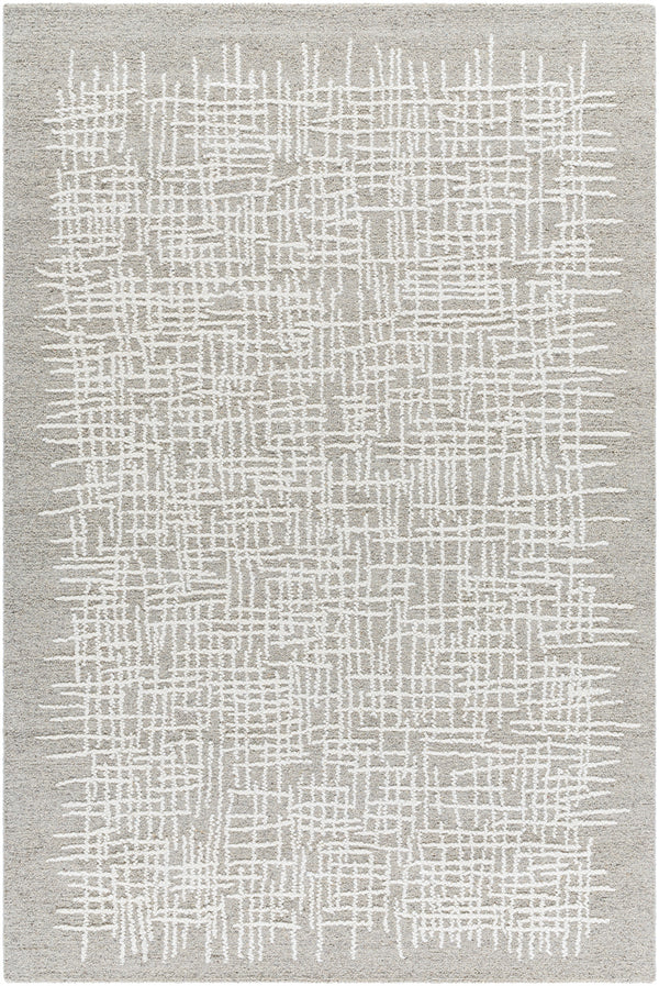 Falcao FAC-2300 8' x 10' Handmade Rug FAC2300-810  Light Silver, Sterling Grey, Silver, Ash, Metallic - Silver Surya