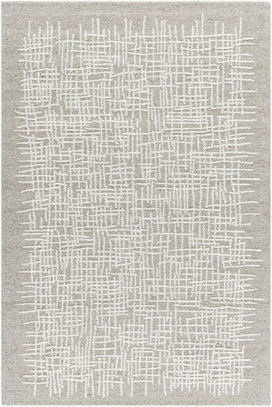 Livabliss Falcao Hand Tufted Wool Accent Rug Plush Artisan Texture for Entryways and Bedside Taupe, Ivory 8' x 10' FAC2300-810