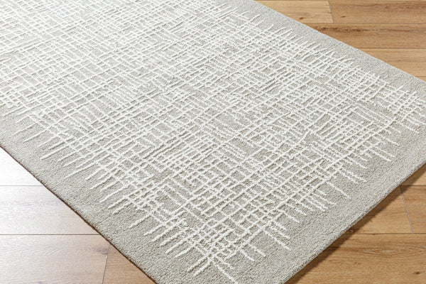 Livabliss Falcao Hand Tufted Wool Accent Rug Plush Artisan Texture for Entryways and Bedside Taupe, Ivory 8' x 10' FAC2300-810