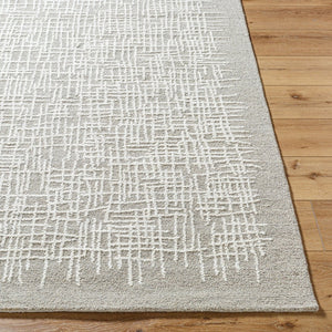 Livabliss Falcao Hand Tufted Wool Accent Rug Plush Artisan Texture for Entryways and Bedside Taupe, Ivory 8' x 10' FAC2300-810