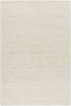 Livabliss Falcao Hand Tufted Wool Accent Rug Plush Medium Pile Entryway Bedside Indoor Ivory, Sand 5' x 7'6" FAC2301-576