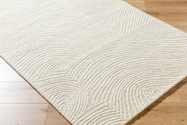 Livabliss Falcao Hand Tufted Wool Accent Rug Plush Medium Pile Entryway Bedside Indoor Ivory, Sand 5' x 7'6" FAC2301-576