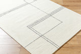 Falcao FAC-2302 8' x 10' Handmade Rug FAC2302-810  Off-White, Light Silver Surya