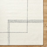 Falcao FAC-2302 8' x 10' Handmade Rug FAC2302-810  Off-White, Light Silver Surya