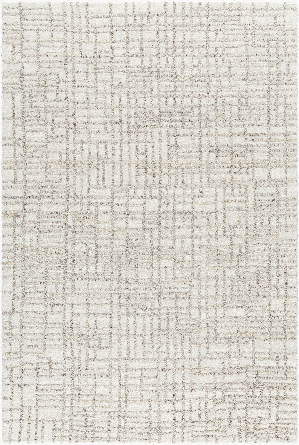 Livabliss Falcao Hand Tufted Wool Accent Rug Bohemian Transitional Style for Entryway or Bedroom Ivory, Taupe 2' x 3' FAC2303-23