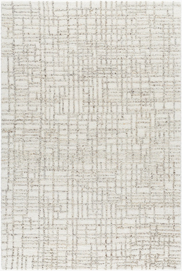 Livabliss Falcao Hand Tufted Wool Accent Rug Bohemian Transitional Style for Entryway or Bedroom Ivory, Taupe 2' x 3' FAC2303-23