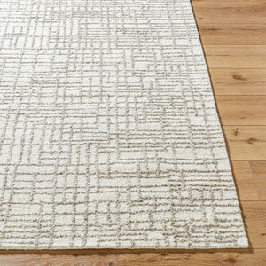 Livabliss Falcao Hand Tufted Wool Accent Rug Bohemian Transitional Style for Entryway or Bedroom Ivory, Taupe 2' x 3' FAC2303-23