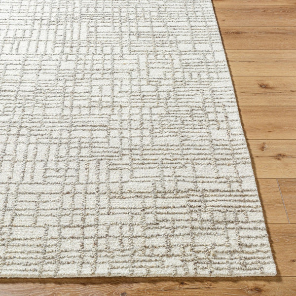 Livabliss Falcao Hand Tufted Wool Accent Rug Bohemian Transitional Style for Entryway or Bedroom Ivory, Taupe 2' x 3' FAC2303-23