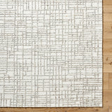 Falcao FAC-2303 8' x 10' Handmade Rug FAC2303-810  Light Silver, Silver Surya