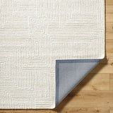 Falcao FAC-2304 8' x 10' Handmade Rug FAC2304-810  Light Silver, Off-White, Ash Surya