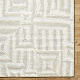 Falcao FAC-2304 8' x 10' Handmade Rug FAC2304-810  Light Silver, Off-White, Ash Surya