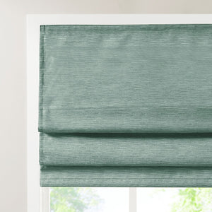 English Elm Printed Faux Silk Room Darkening Cordless Roman Shade | OEKO-TEX, Thermal Foam Backing, Easy Care B035129684