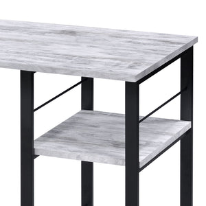 English Elm Antique 2-Shelf Writing Desk With Black Accents - Spacious, Stylish & Sturdy Design For Any Workspace B062P184547