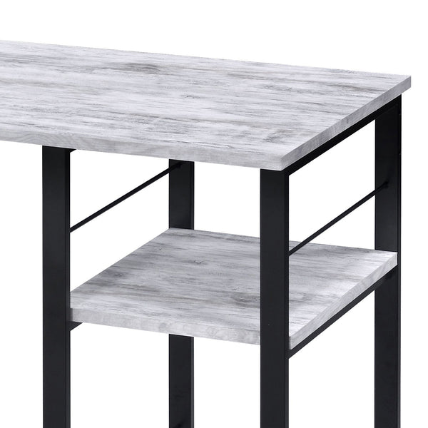 English Elm Antique 2-Shelf Writing Desk With Black Accents - Spacious, Stylish & Sturdy Design For Any Workspace B062P184547