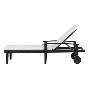 English Elm Set of 3 Solid Acacia Outdoor Chaise Lounges with Adjustable Backrest and Side Table N769P363844B_2_N769P248112B