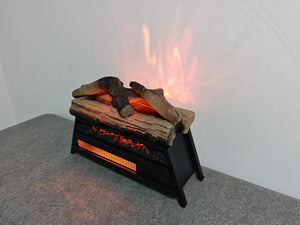 English Elm 23 Inch Infrared Electric Fireplace Insert with 3d Flame Log Set Indoor Heater W1769P203960