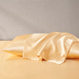 Madison Park Essentials Satin Glam/Luxury Luxury 2 PC Pillowcases MPE21-779 Gold