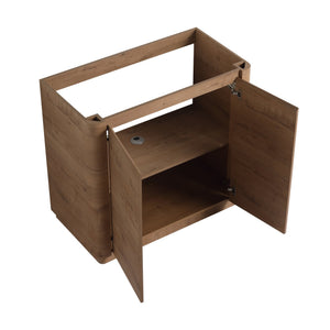 English Elm 60" Freestanding Double Sink Bathroom Vanity with Soft-close Doors and Three Drawers W999S00514