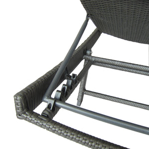 English Elm Christopher Knight Home® - Kauai Pe Wicker Chaise Lounge Set - Stylish, Adjustable Outdoor Seating For Ultimate Relaxation! 54087.00GRYMP2