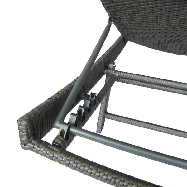 English Elm Christopher Knight Home® - Kauai Pe Wicker Chaise Lounge Set - Stylish, Adjustable Outdoor Seating For Ultimate Relaxation! 54087.00GRYMP2