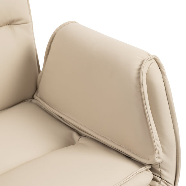 English Elm Stylish Barrel Swivel Accent Chair Upholstered Seat with Storage for Vanity or Dining W3248P424650