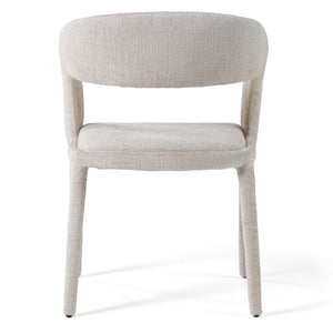 VIG Furniture Faerron Modern Grey Fabric Chair With Armrests — Ergonomic Rounded Back, Cast Iron Legs, 264 Lb Capacity Light Grey Dining Chair VGEU-MC-7182CH-LTGRY