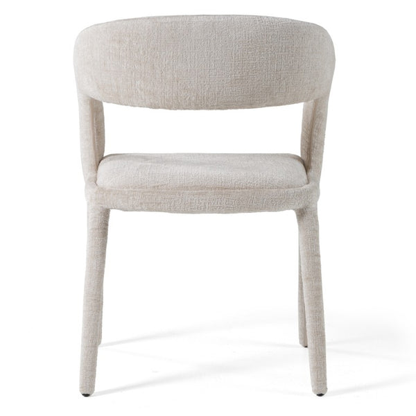 VIG Furniture Faerron Modern Grey Fabric Chair With Armrests — Ergonomic Rounded Back, Cast Iron Legs, 264 Lb Capacity Light Grey Dining Chair VGEU-MC-7182CH-LTGRY