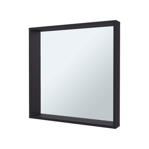 English Elm Fm Furniture Wall Mounted Bathroom Mirror Cabinet Wenge Finish with Interior Shelving B128P473989