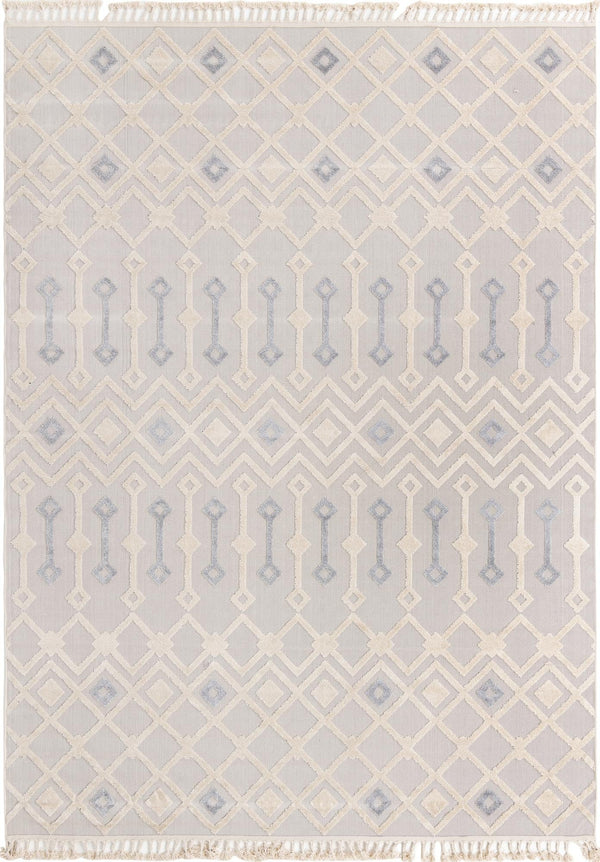 Unique Loom Arlo Lenny Machine Made Tribal Rug Sandy Beige, Beige/Gray 9' 0" x 12' 2"