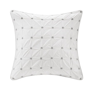 INK+IVY Jane Casual Embroidered Euro Sham II11-600 White