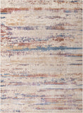 Unique Loom Deepa Beatriz Machine Made Abstract Rug Multi, Beige/Blue/Gray/Ivory/Navy Blue/Red 10' 0" x 13' 9"