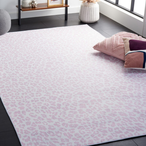 Safavieh Faux Hide 505 M/W S/R Power Loomed  Rug Ivory / Pink 4' x 6'