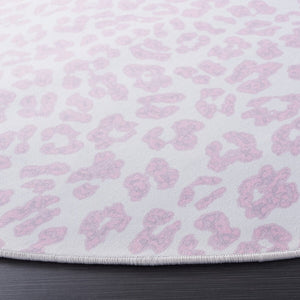 Safavieh Faux Hide 505 M/W S/R Power Loomed  Rug Ivory / Pink 4' x 6'