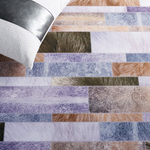 Safavieh Faux Hide 515 M/W S/R Power Loomed  Rug Beige / Purple FAH515A-9