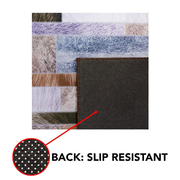 Safavieh Faux Hide 515 M/W S/R Power Loomed  Rug Beige / Purple FAH515A-9