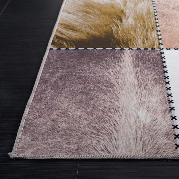 Safavieh Faux Hide 519 M/W S/R Power Loomed  Rug Beige / Brown FAH519C-9