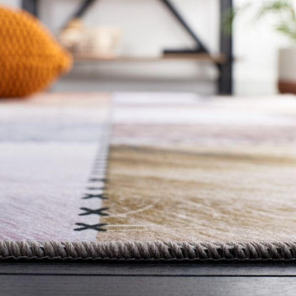 Safavieh Faux Hide 519 M/W S/R Power Loomed  Rug Beige / Brown FAH519C-9