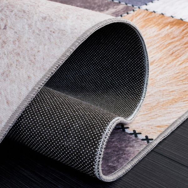 Safavieh Faux Hide 519 M/W S/R Power Loomed  Rug Beige / Brown FAH519C-9