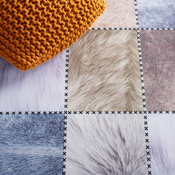 Safavieh Faux Hide 519 M/W S/R Power Loomed  Rug Beige / Brown FAH519C-9