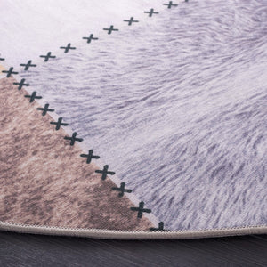 Safavieh Faux Hide 519 M/W S/R Power Loomed  Rug Beige / Brown FAH519C-9