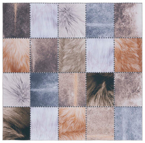 Safavieh Faux Hide 519 M/W S/R Power Loomed  Rug Beige / Brown FAH519C-9